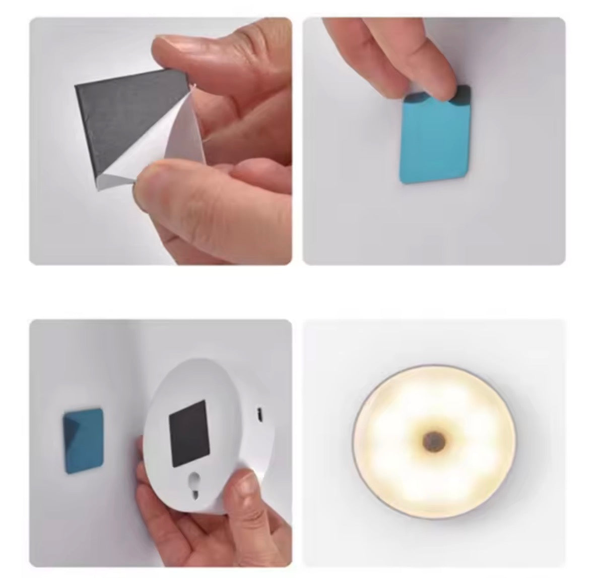 Smart Motion Sensor LED Night Light – Rechargeable Wireless Home Lighting