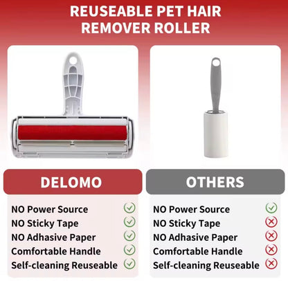 Self-Cleaning Pet Hair Remover Roller – Reusable Dog & Cat Fur Cleaner for Sofa, Clothes & Car Seats