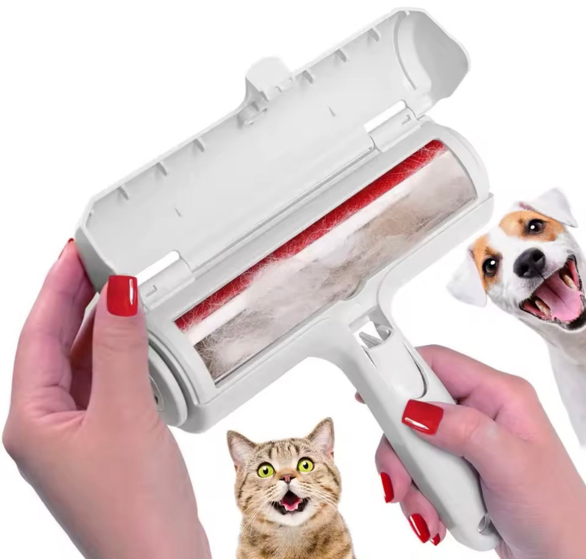 Self-Cleaning Pet Hair Remover Roller – Reusable Dog & Cat Fur Cleaner for Sofa, Clothes & Car Seats